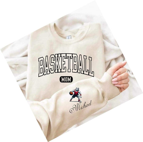 Basketball Mom shirt bulldog sleeve - Marcum Custom Graphics