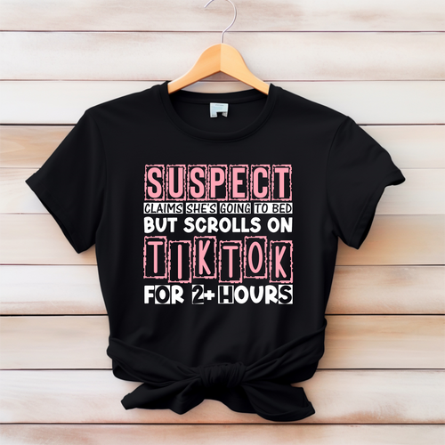 Funny Tiktok suspect tshirt - Marcum Custom Graphics