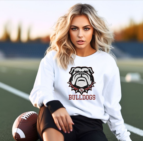 Sequin and glitter look Bulldogs Tshirt, sweatshirt or hoodie