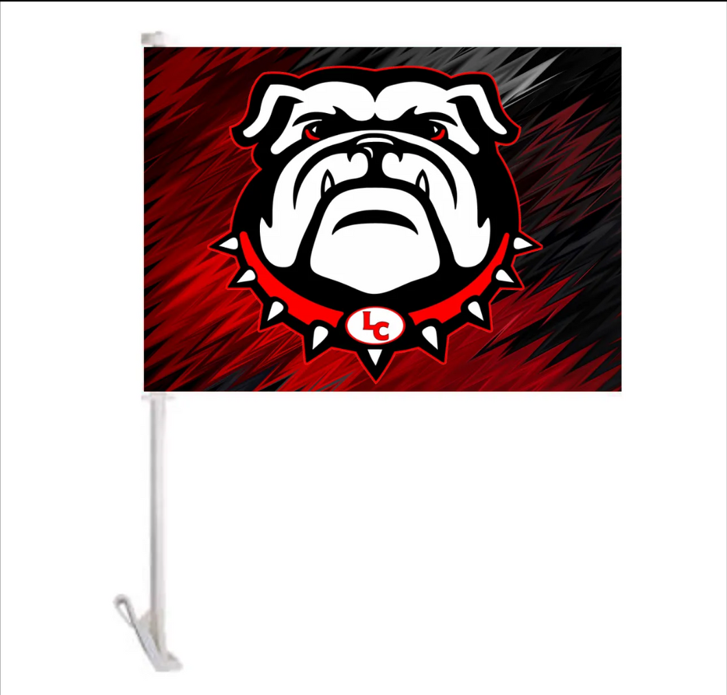 Bulldog Car Flag