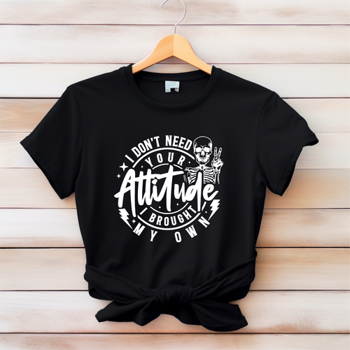 Funny Brought my Own Attitude Softstyle tshirt - Marcum Custom Graphics