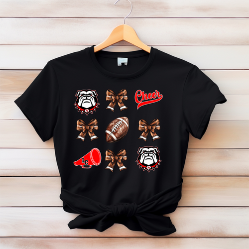 Bulldogs Cheer Bows tshirt