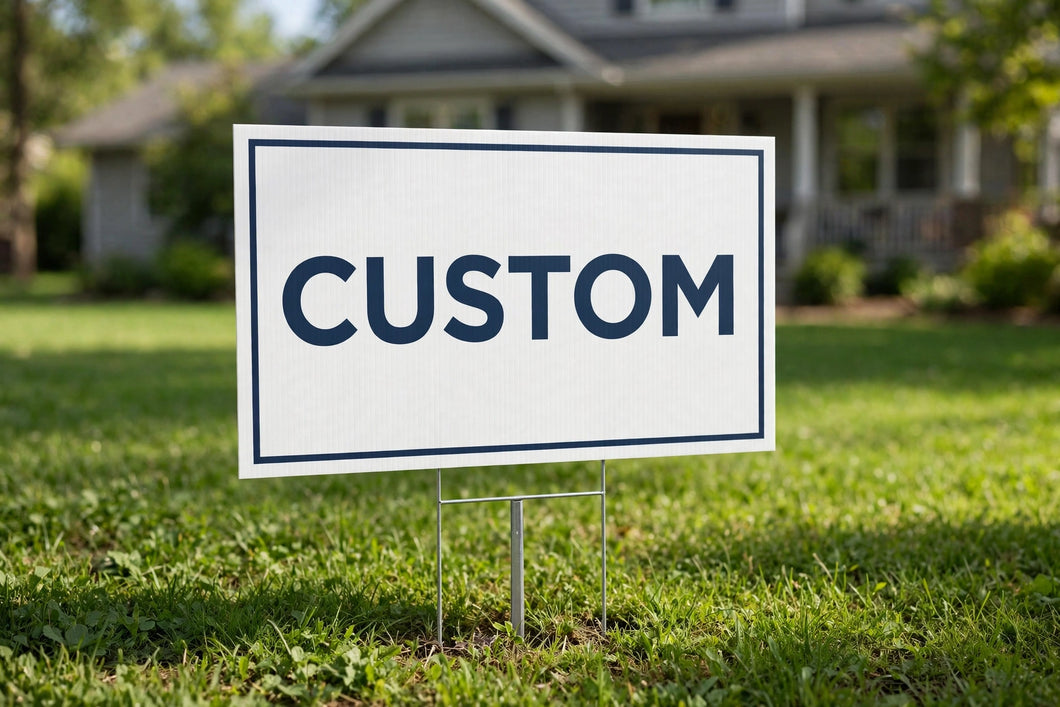 Custom Double Sided Yard signs 10 pack