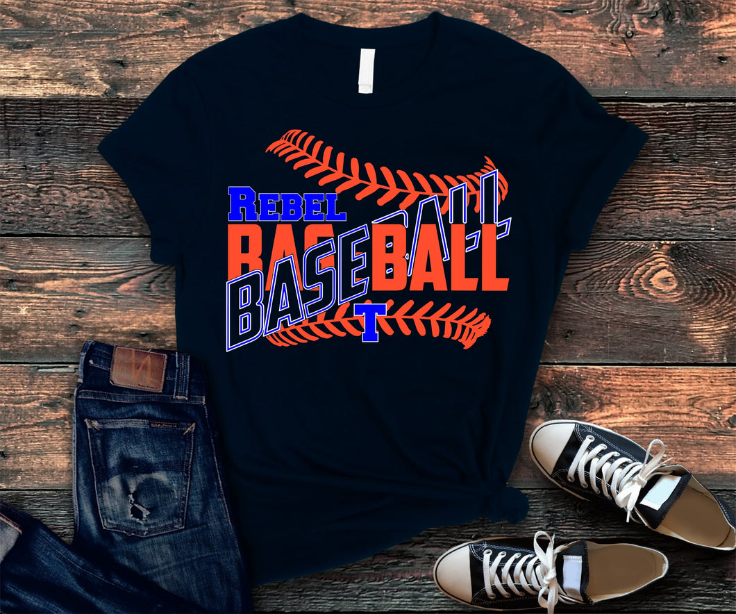Tolsia  Rebels Baseball tshirt