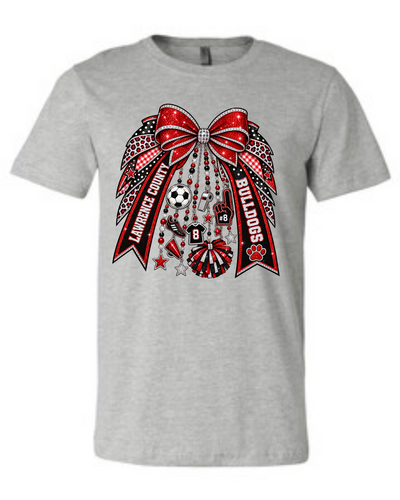 Bulldogs Soccer bow Spirit Shirt