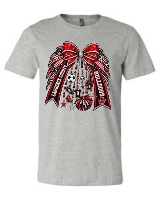 Bulldogs Soccer bow Spirit Shirt