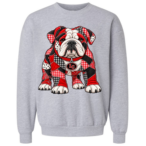 Patchwork Look Bulldog Shirt