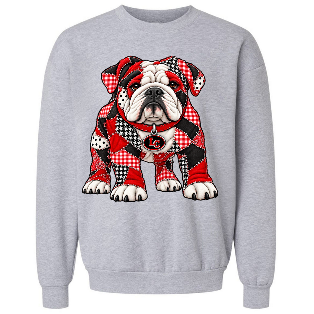 Patchwork Look Bulldog Shirt