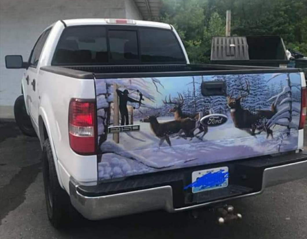 Deer in Winter Tailgate Wrap