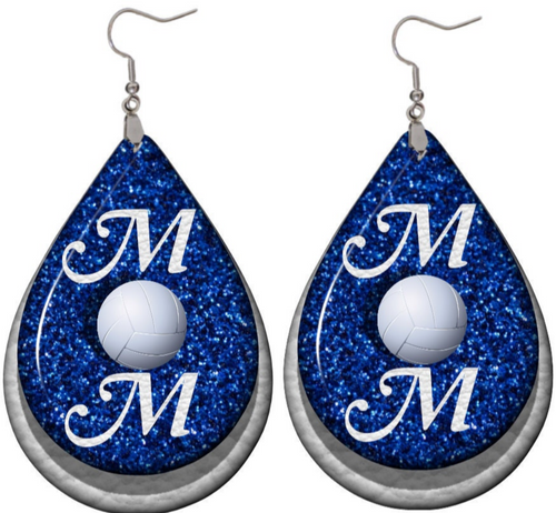 volleyball teardrop earrings