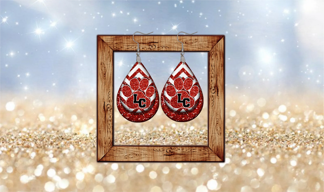 Bulldogs LC teardrop earrings