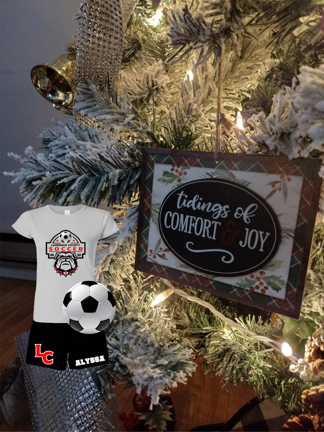 Soccer ornament - Marcum Custom Graphics